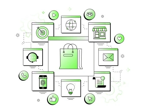 Shopify Plus development ecosystem illustration