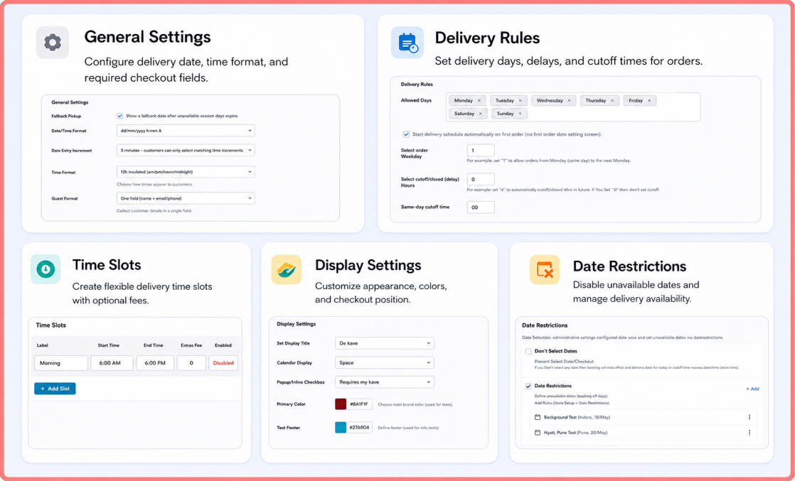 order time slot picker